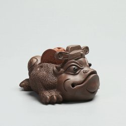 Чайная фигурка глиняная жаба