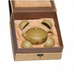 Чайник + 4 піали №1604, Ісинська глина, 220 мл.