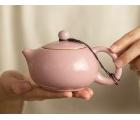 Керамический чайный набор для церемонии "Сиши Жу Яо"  + 4 пиалы розового цвета в коробке