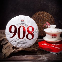 Пуер Шу Лао Тун Чжи "908+", Хай Вань, 2024 рік, 200 грам